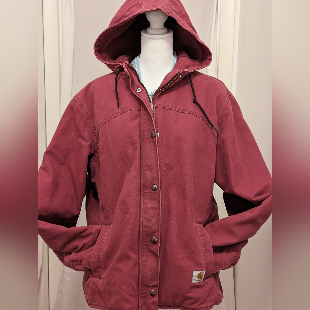 Carhartt women's Sherpa lined canvas jacket